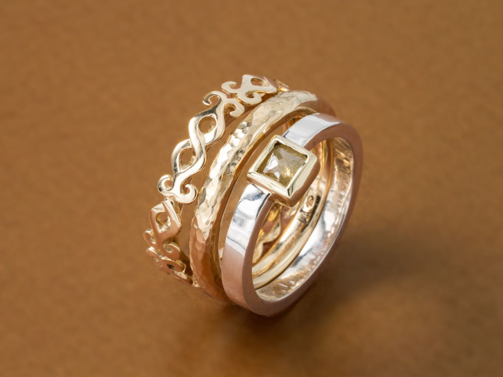 Wereld Hemels Zilver+Goud Stapelen naar Hartelust-10